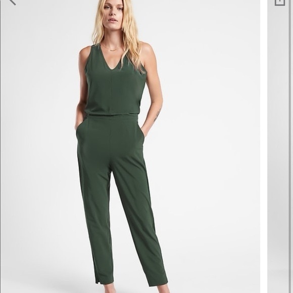 Athleta Brooklyn jumpsuit, Seaweed Snack color, size 4 - Picture 1 of 10